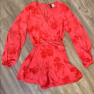 H&M long sleeve romper